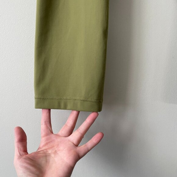 Lululemon Wunder Train High-Rise Crop 21" Activewear Leggings Bronze Green 10 - Picture 6 of 8
